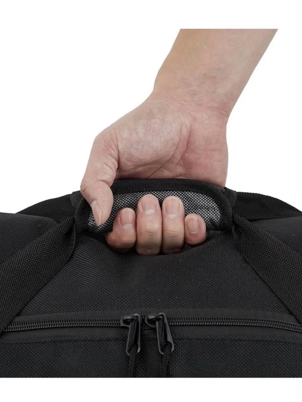 32 inch duffel bag expandable with two wheels and foldable to small size
